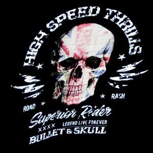 high speed thrills... 2XL vintage tee - motorcycle bikers gangs punk rock ac dc